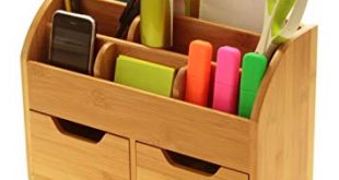 Desk Stationery Organiser Box (or Wall Mounted) Desk Tidy Made of