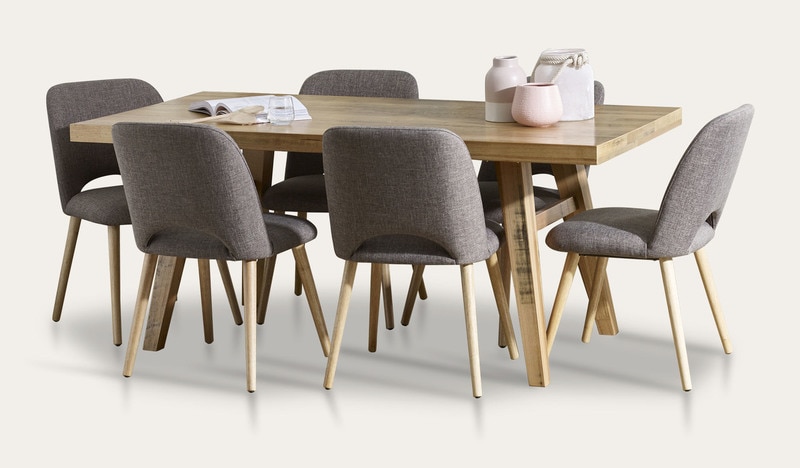 Alice 11 Piece Dining Table and Chairs (2400mm) | Focus On Furniture