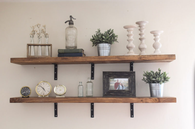 Affordable DIY Industrial Shelves - The Belmont Ranch