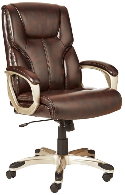 AmazonBasics High Back Executive Chair Brown-in Conference Chairs
