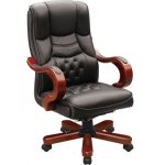 China Antique high quality CEO wooden executive chairs, wood frame