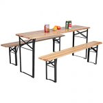 Amazon.com: Giantex 3-Piece Portable Folding Picnic Beer Table with