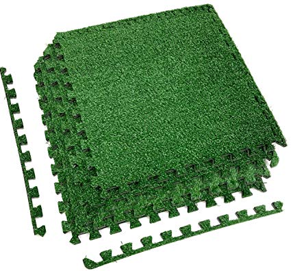 Amazon.com : Sorbus Grass Mat Interlocking Floor Tiles - Soft