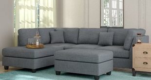 Gray Sectional With Ottoman | Wayfair