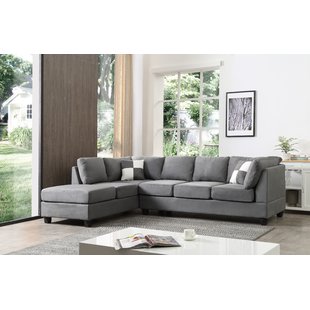 Grey Suede Sectional | Wayfair