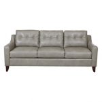 Dark Grey Leather Couch | Wayfair