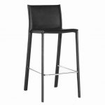Crawford Black Leather Counter Height 24 Bar Stool | Affordable