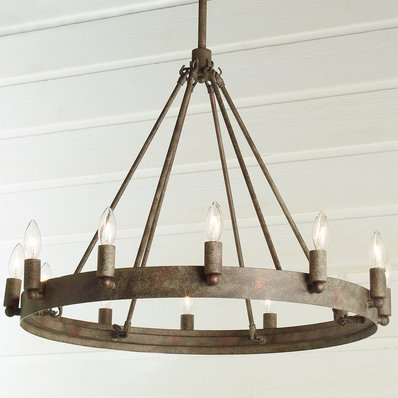 Urban Loft Industrial Circular Chandelier - 12 Light