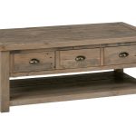 Jofran Living Room Castered Reclaimed Pine Cocktail Table 940-1
