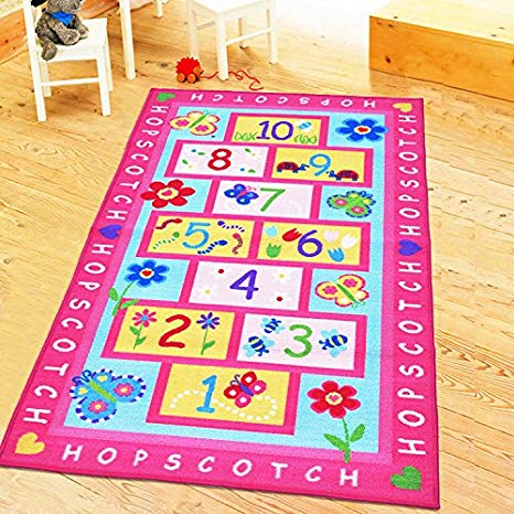 Amazon.com: HUAHOO Pink Rug Girls Pink Kids Rug Children's Rugs Baby