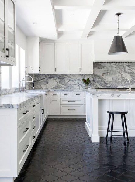 Top 60 Best Kitchen Flooring Ideas - Cooking Space Floors