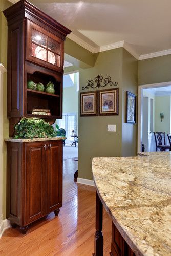 Kitchen Photos Olive Green Neutral Wall Color Design, Pictures