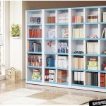 A blue large bookcase bookshelf-in Bookcases from Furniture on
