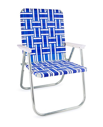 Amazon.com : Lawn Chair USA Webbing Chair (Deluxe, Blue and White