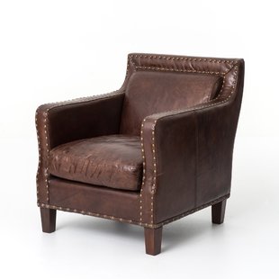 Full Grain Leather Club Chair | Wayfair