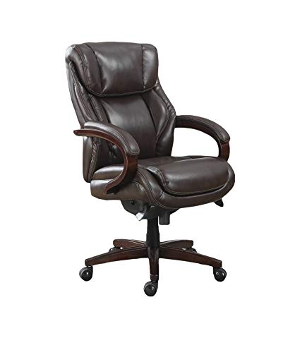 La-Z-Boy Bellamy Executive Bonded Leather Office Chair - Coffee (Brown)