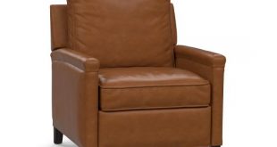 Tyler Leather Square Arm Recliner | Pottery Barn