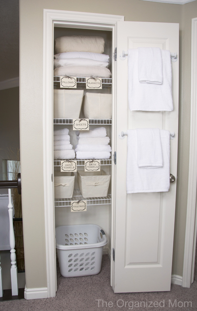 20 Beautifully Organized Linen Closets | The Happy Housie