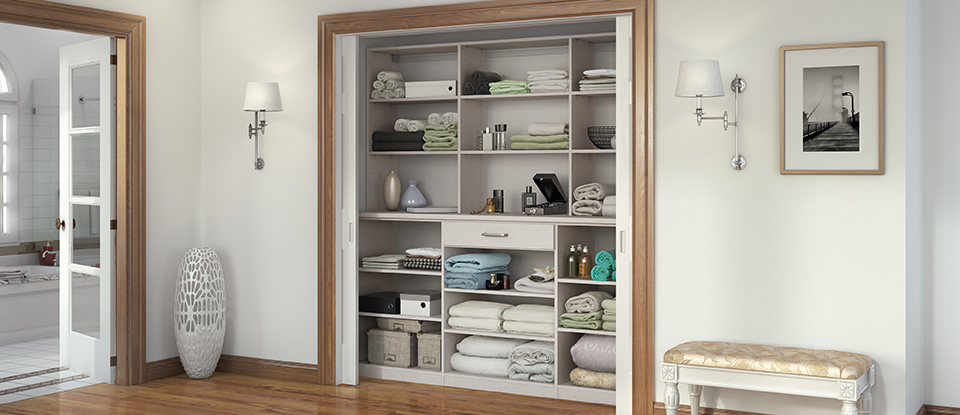 Linen Cabinets & Hall Closet Organizers by California Closets