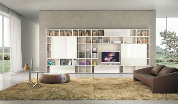 15 Fascinating Modern Living Room Shelves for Any Contemporary Home