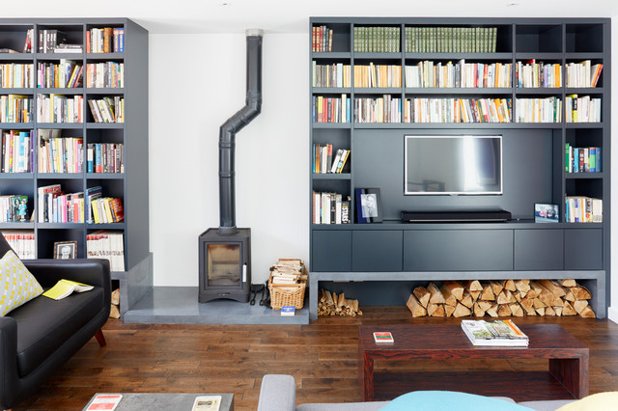 12 Clever Ideas for Living Room Shelving