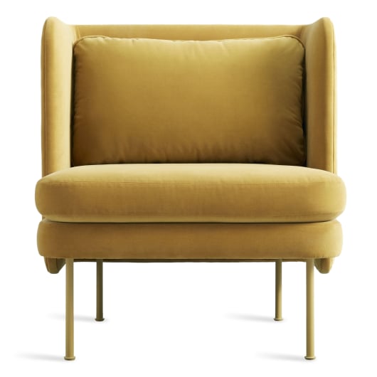 Modern Velvet Lounge Chair - Bloke Collection | Blu Dot