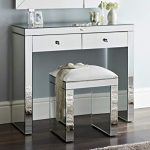 Niches Luxury Venetian Mirror Dressing Table & Stool With Two Makeup