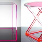 Furniture: Gus Modern Acrylic I Beam Table, Acrylic Furniture