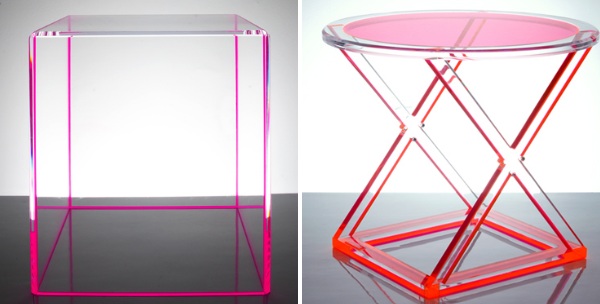 Furniture: Gus Modern Acrylic I Beam Table, Acrylic Furniture