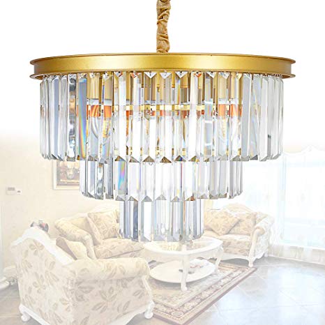 Amazon.com: MEELIGHTING Crystal Gold Modern Chandeliers Lights