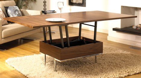 Modern Convertible Coffee Table Increases  Functionality