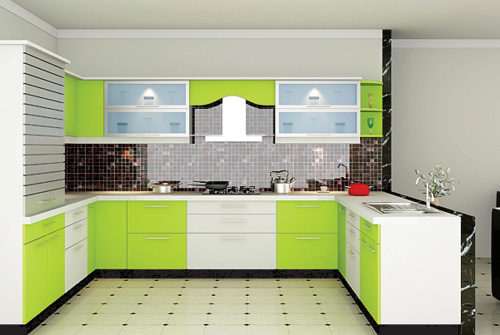 Laminate Modular Kitchen, Contemporary Kitchen Designer, Cromatica