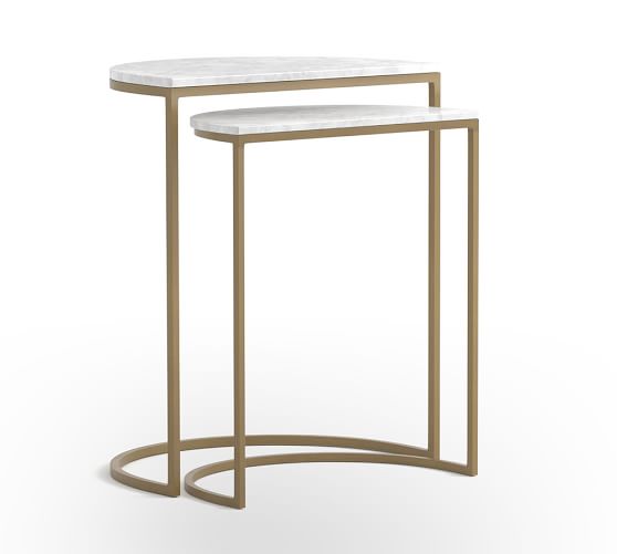 Marla Marble Nesting Tables | Pottery Barn