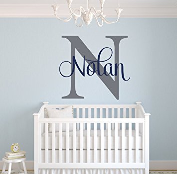 Amazon.com: Custom Name Monogram Wall Decal - Nursery Wall Decals