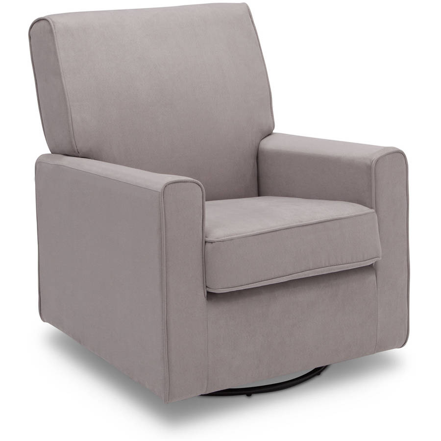 Delta Children Ava Nursery Glider Swivel Rocker Chair, Dove Grey