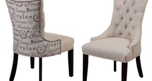 Fortnum Tufted Nailhead Parsons Chairs, Set of 2 - Transitional