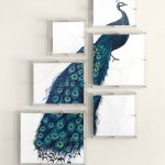 6-Panel Peacock Wall Art