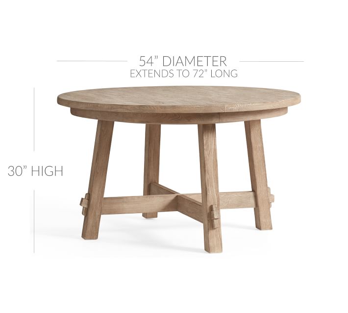 Toscana Extending Pedestal Dining Table, Seadrift | Pottery Barn