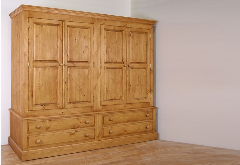 Pine Wardrobes for Adding Natural Texture  to Homes