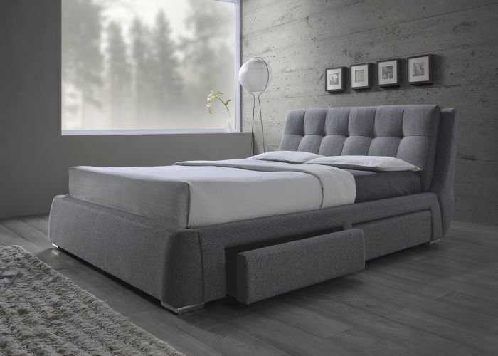 Orren Ellis Craver Upholstered Storage Platform Bed | Wayfair