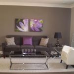 gray and purple living rooms ideas | Grey & Purple Modern Living