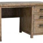 Kosas Quincy Reclaimed Pine 3 Drawer Desk - Rustic - Desks And