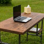 Amazon.com: Reclaimed Wood Desk Table - Rustic Solid Oak W/28