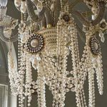 Shabby chic chandelier | Etsy