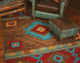 Southwestern rug | Etsy