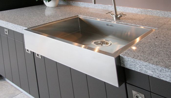 Single-bowl kitchen sink / stainless steel - BARONGA: BAR6054 - ABK