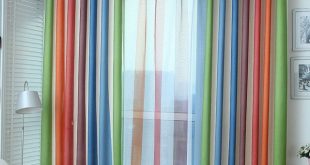 Rainbow Striped Curtains For Dining Room Bedroom Explosion Models