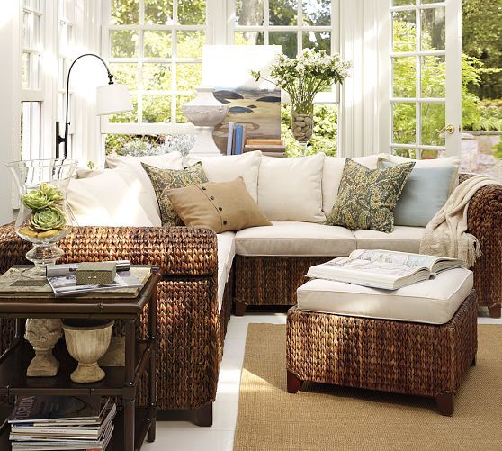 Seagrass Sectional Ottoman in 2019 | Russell - Porch | Pinterest