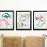 Amazon.com: Silly Goose Gifts Beautiful Mermaid Bathroom Wall Art