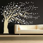 Blowing Tree Wall Art Design | Trendy Wall Designs
